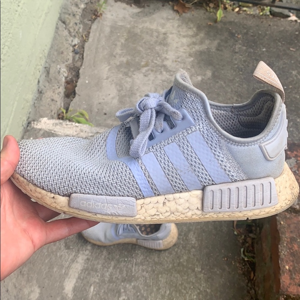 Light Blue Adidas Shoes, Size 7.5